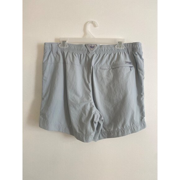 Columbia Sportswear Women’s PFG Elastic Waist Fishing Shorts Light Blue Size L - Picture 3 of 7